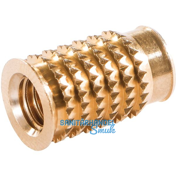 LAMELLO Cabineo Muffe M6 Messing L�nge 15,3 mm 500 Stk.