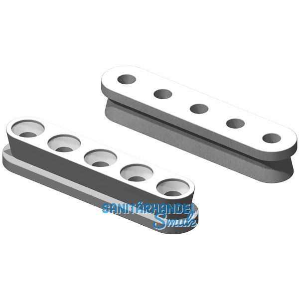 KEILVERBINDER Langh�lse zum Schrauben, Kunststoff wei�