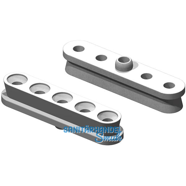 KEILVERBINDER Langh�lse mit Zentrierstift, Kunststoff wei�