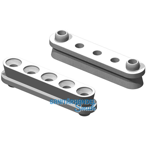 KEILVERBINDER Langh�lse mit 2 Zentrierstiften, Kunststoff wei�