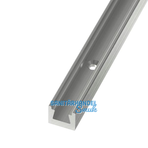 KEILVERBINDER Schiene gebohrt, 3000 mm, Aluminium blank