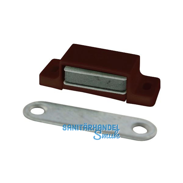 MACO Magnetschnapper M2 inkl. Gegenst�ck, Haltekraft 6kg, Kunststoff braun