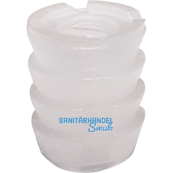 Einschlagmuffe rund, M6 L�nge 10,2 mm, Bohr �8 mm, Kunststoff natur