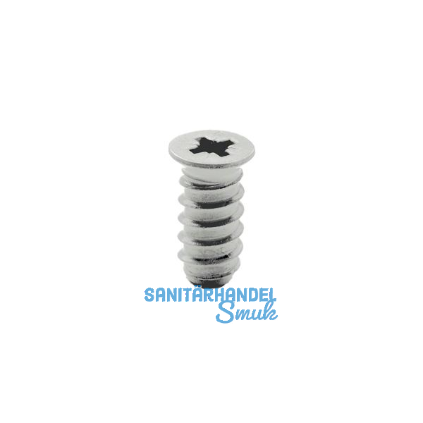 Systemschraube Senkkopf 6,0x10 mm, PZ, Stahl vernickelt