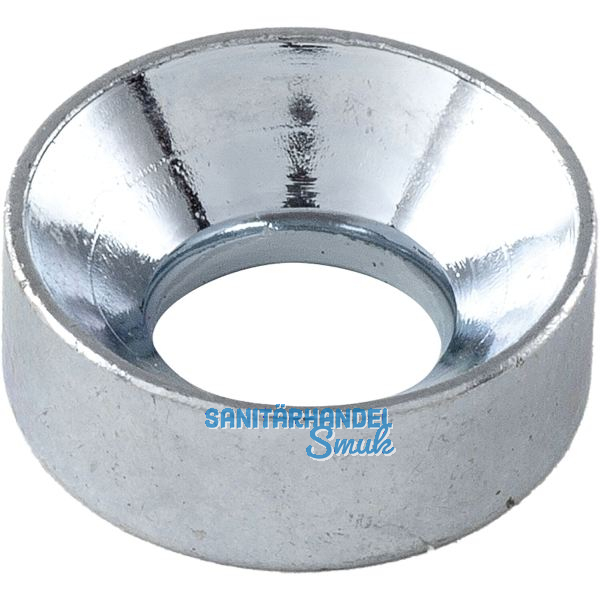 Kopf-Einlassrosette, � 13 mm, Stahl verzinkt
