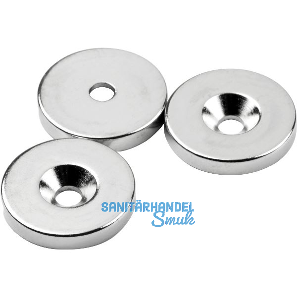Scheibenmagnet mit Bohrung ؠ27�mm, H�4�mm