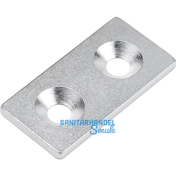 Magnetgegenst�ck 40 x 20 mm mit Bohrung