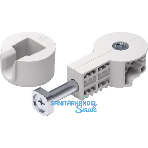 Arbeitsplattenverbinder Quick Tech Set 64 mm, Stahl/Kunststoff wei�grau