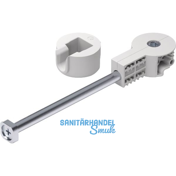 Arbeitsplattenverbinder Quick Tech Set 150 mm, Stahl/Kunststoff wei�grau