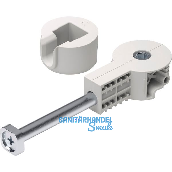 Arbeitsplattenverbinder Quick Tech Set 100 mm, Stahl/Kunststoff wei�grau
