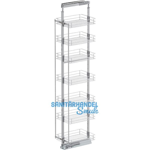 VS TAL Larder 7 Hochschrankauszug Set Classic KB 400 mm Silber