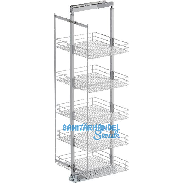 VS TAL Larder 6 Hochschrankauszug Set Saphir KB 600 mm Silber/Chrom