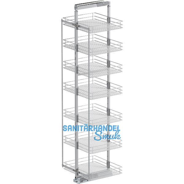 VS TAL Larder 7 Hochschrankauszug Set Saphir KB 600 mm Silber/Chrom