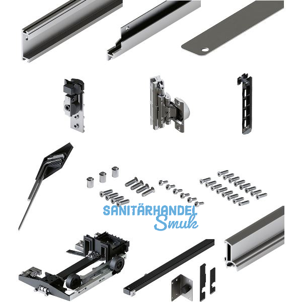 HAWA Concepta III Set, 25 Pull rechts, T�rh�he 1200 - 2200 mm