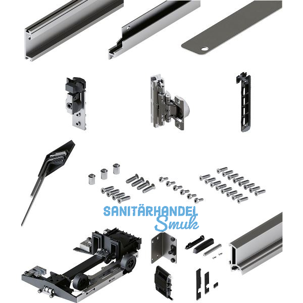 HAWA Concepta III Set, 35 Push rechts, T�rh�he 1900 - 2700 mm