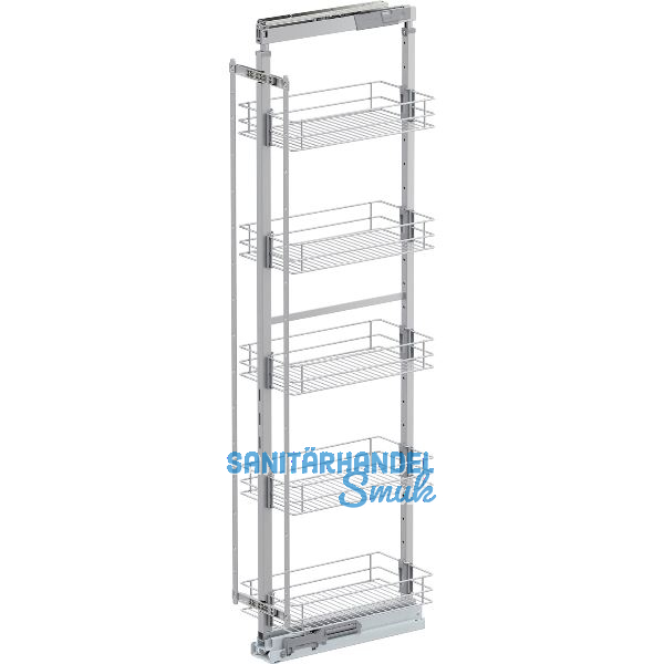 VS TAL Larder 5 Hochschrankauszug Set Classic KB 300 mm 5 Ablagen Silber