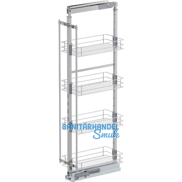 VS TAL Larder 5 Hochschrankauszug Set Classic KB 300 mm 4 Ablagen Silber