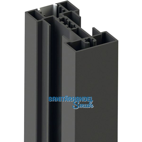 VOLPATO Stili Profil 4800 mm, Aluminium schwarz eloxiert