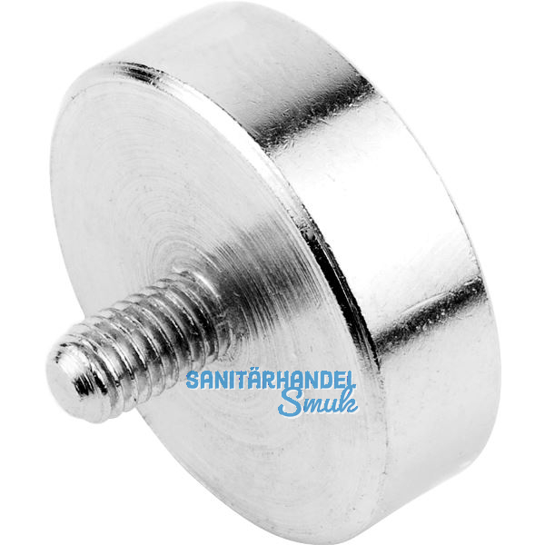 Topfmagnet mit Gewindezapfen M5 � 25 mm