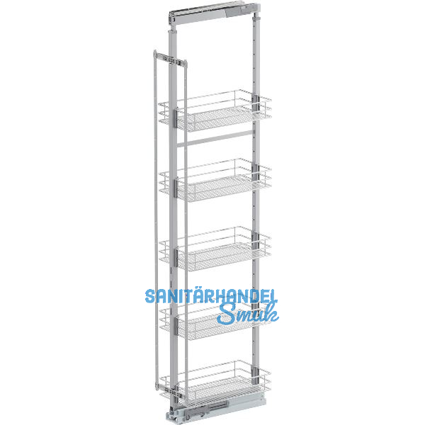 VS TAL Larder 6 Hochschrankauszug Set Saphir KB 300 mm Silber/Chrom