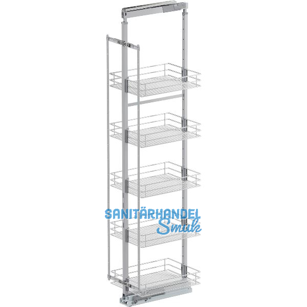 VS TAL Larder 6 Hochschrankauszug Set Saphir KB 400 mm Silber/Chrom