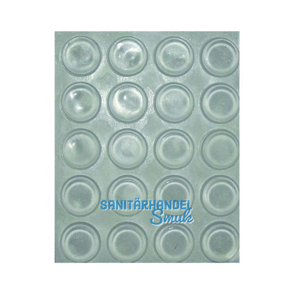 TDK1 T�ranschlagd�mpfer selbstklebend, rund, �13 x 4, Kunststoff transparent