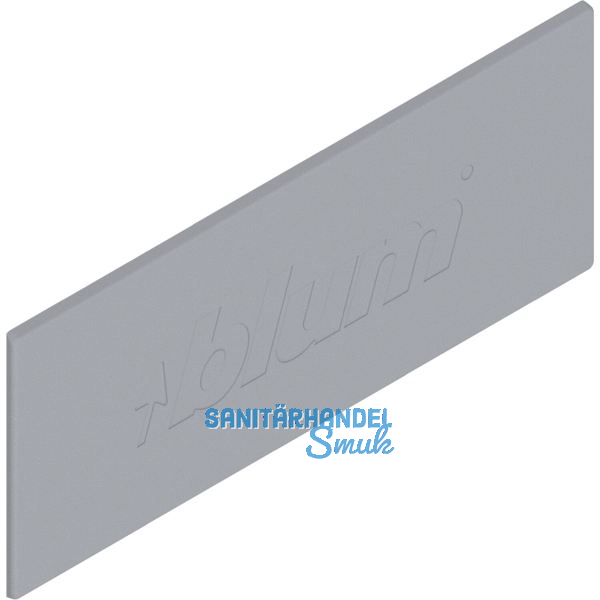 BLUM TANDEMBOX antaro Abdeckkappe Logo "blum", Kunststoff wei�grau