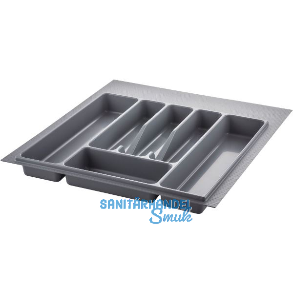 VOLPATO Besteckeinsatz Serie 72 KB 500 mm Kunststoff Silbergrau