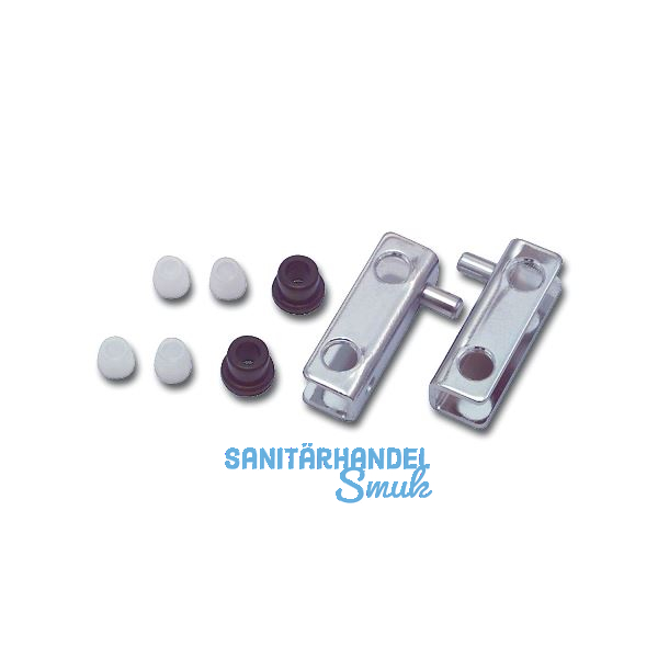 Glast�r Scharnierset 4-6, Zapfdurchmesser 5 mm, Zapfenh�he 5 mm
