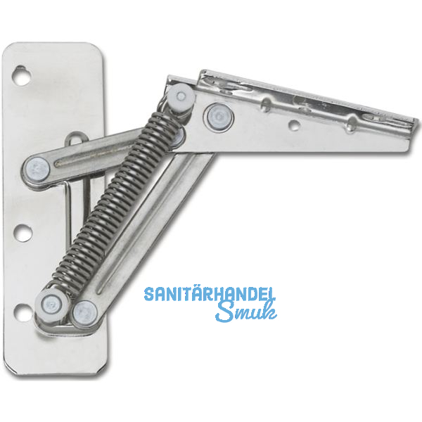 Hochstellst�tze HL, LINKS, Tragkraft max. 9KG, Stahl vernickelt