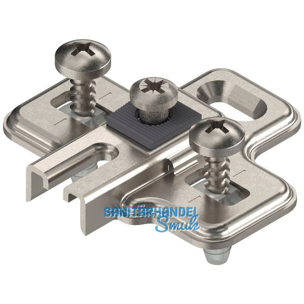 BLUM MODUL Kreuzmontageplatte, Stahl, EXPANDO, Distanz 0 mm