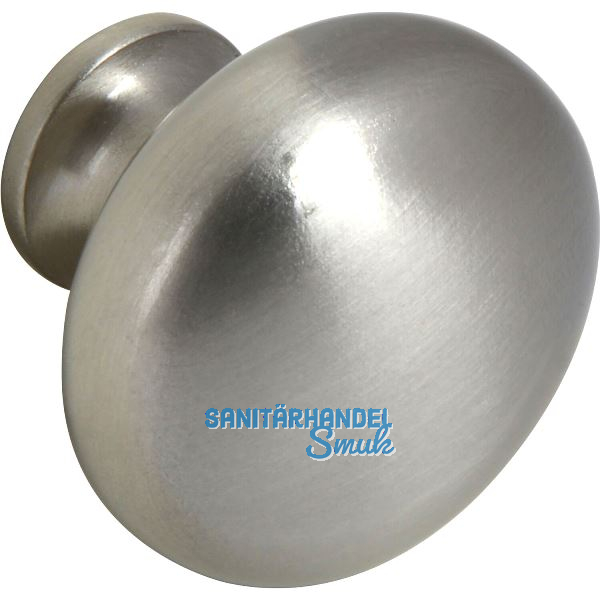 Knopf Pallas � 32 mm, Tiefe 27 mm, Zinkdruckguss vernickelt matt