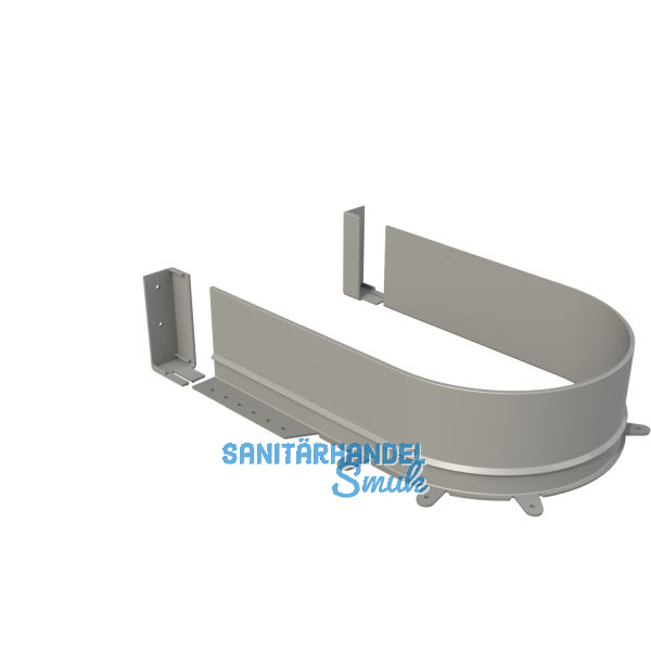 VOLPATO Syphonausschnitt Syphon flex Bodenst�rke 16 mm Kunststoff Wei�