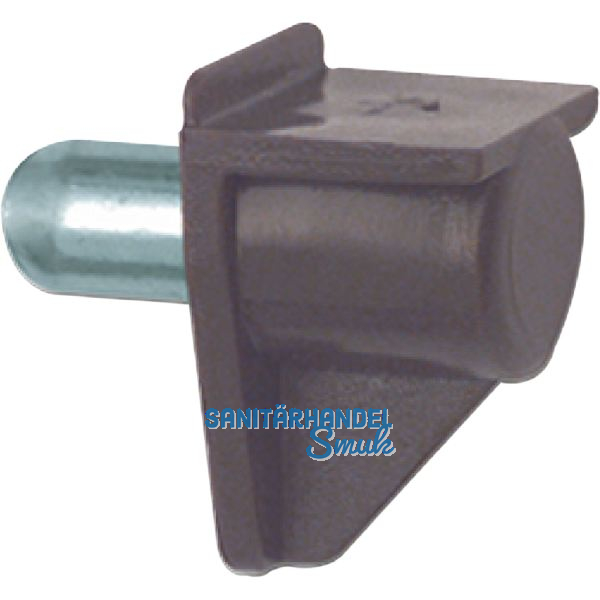 Steckbodentr�ger Safety, Bohr � 5 mm, Kunststoff braun, VPE 100 ST