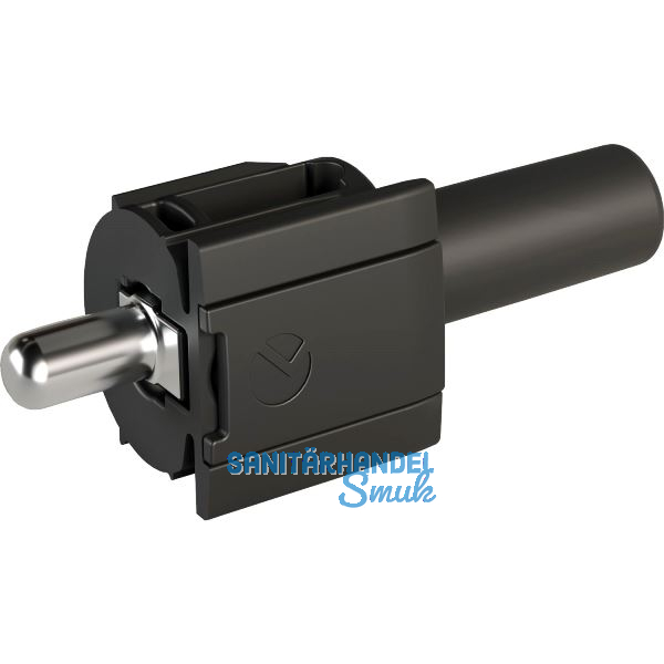 Steckbodentr�ger Kintai, Bohr � 5 mm, Stahl vernickelt/Kunststoff anthrazit