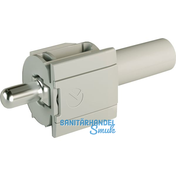 Steckbodentr�ger Kintai, Bohr � 5 mm, Stahl vernickelt/Kunststoff grau