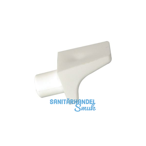Steckbodentr�ger Winkel 2, Bohr � 6 mm, Kunststoff wei�