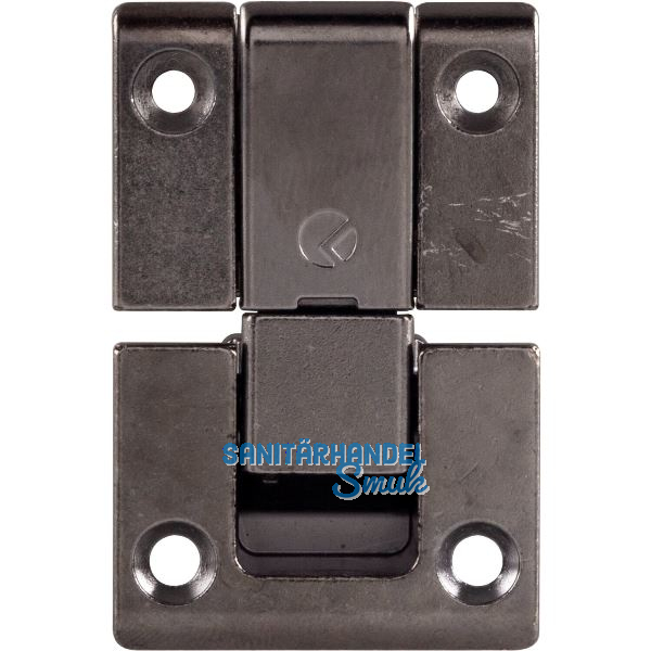 KIMANA Klappenband, 3-teilig, Zamak vernickelt dunkelgrau