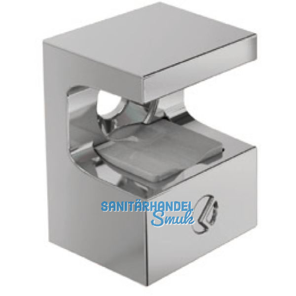 ITALIANA FERRAMENTA Glasbodentr�ger KRISTAL zum Schrauben, Glas 8 mm, vernickelt