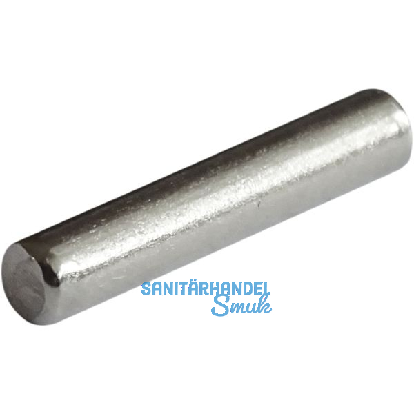 Steckbodentr�ger Stift, Bohr � 5 mm, L�nge 20 mm, Stahl vernickelt, VPE 100 ST