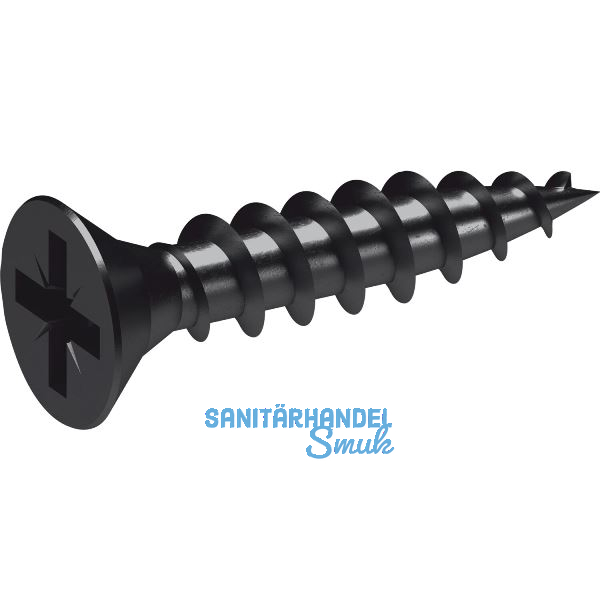 KIMANA Befestigungsschrauben 3,5 x 16 mm, schwarz