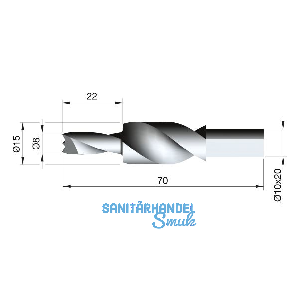 HSS Bohrer f�r Steckbodentr�ger Kintai