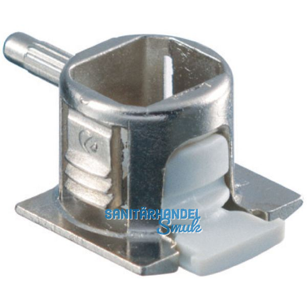 ITALIANA FERRAMENTA Steckbodentr�ger Unico, Bohr � 3 mm, Zamak vernickelt/KS