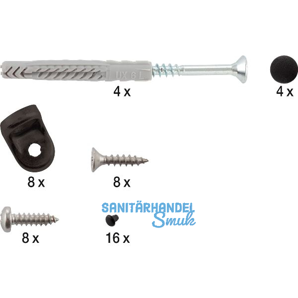 ALUMIS Smartframe Zubeh�r-Set schwarz