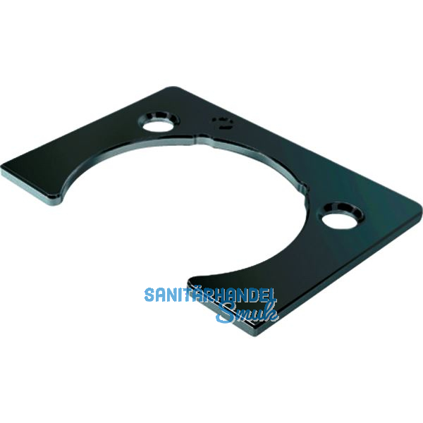 KIMANA Distanzplatte zu Klappenband, H�he 1,5 mm vernickelt dunkelgrau