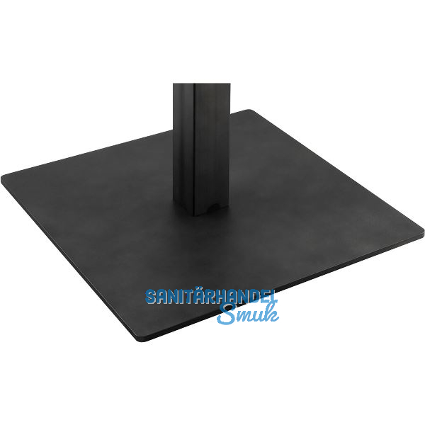 SIMAUSROM Bodenplatte Amila 450 x 450 mm Schwarzstahl schutzlackiert