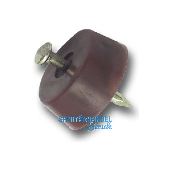 Bodentr�ger FLAT zum Einschlagen, � 15 mm, Kunststoff braun