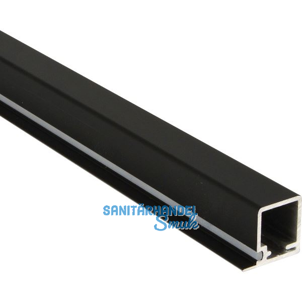 ALUMIS Smartcube Profil Auflage oben 19 mm Alu schwarz