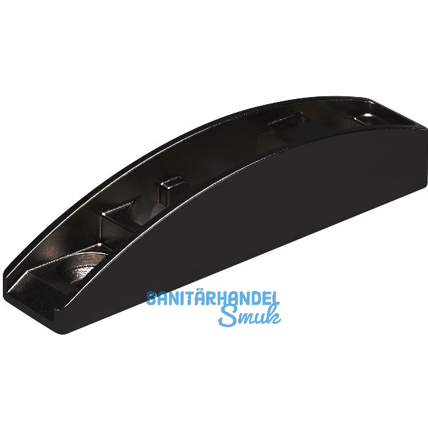 Bremsklappenhalter KIARO Frontbefestigung zum Anschrauben, Zamak vern. schwarz