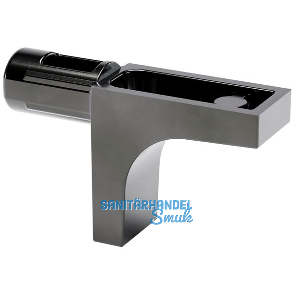 Steckbodentr�ger K-LINE 1 Zapfen 5 mm Zamak vernickelt schwarz